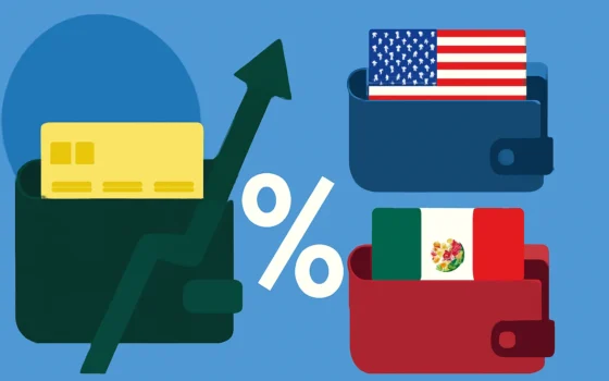 Cómo los recientes cambios en las tasas de interés de las tarjetas de crédito afectan su bolsillo en EE. UU. y México.